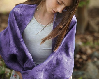 Purplelicious Silk Tallit / chal de oración judío hecho a mano, único en su tipo, tallits personalizados para mujeres y niñas, tallit para bat mitzvah