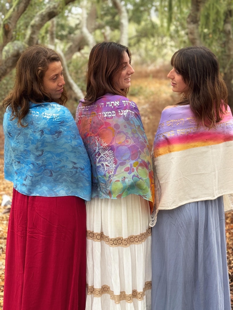Tallit Organic Cotton | Hand-made, One-of-a-kind, Jewish Prayer Shawl ...