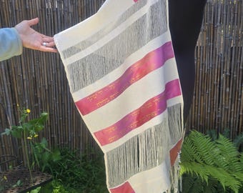 Shir Lamaalot Tallit Organic Cotton | hand-made, one-of-a-kind Designer Special Addition , tallit for bat mitzvah