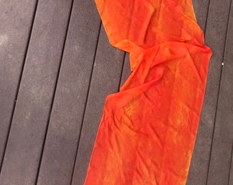 Orange Color Silk Tallit  | hand-made, one-of-a-kind, jewish prayer shawl, custom tallits for women & girls, tallit for bat mitzvah