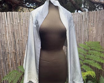 Grey white shades , hand-made, one-of-a-kind, jewish prayer shawl, custom tallits for women & girls, tallit  bat Mitzva
