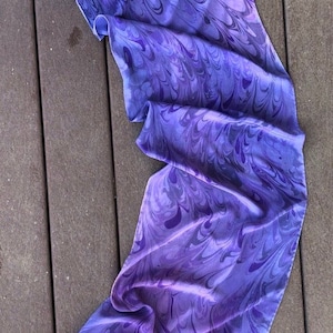 Tallit Hand Made Purple color Jewish Prayer Shawl for Women silk one of a kind image 1