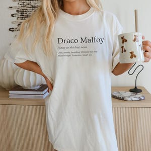 Comfort Colors Draco Malfoy, Fan Fiction, Book Lover Gift, Bookish Gift, Potterhead, Wizard School