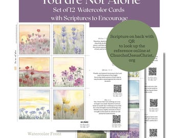 Encouragement Scripture Cards: Ministering Sister Gift with QR Codes, Download and Print
