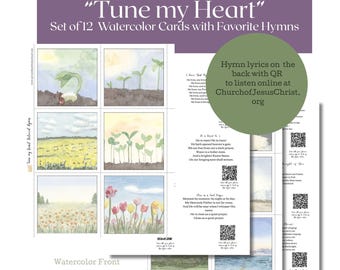 Encouragement Cards: Hymns to Strengthen the Heart, Ministering Sister Gift with QR Codes, Download and Print