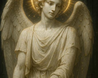 Engel Statue Poster, Dark Academia, Kunst, Digital Download