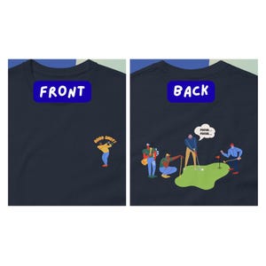 Funny Golf T-Shirt: &quot;Good Shot&quot; Comic Design - Unisex Golf Humor Tee