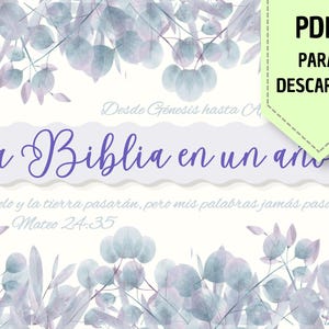 Plan de Lectura Anual de la Biblia | Devocional Diario | Sumérgete en la Palabra | Bible Reading Plan | Daily Devotional | Printable PDF