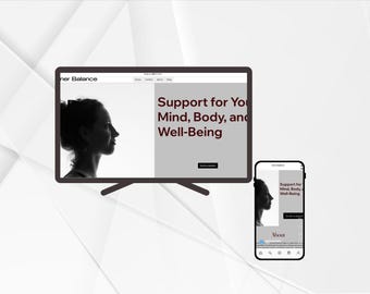Therapy & Wellness Website Template for Wix Studio – Modern Mental Health Coaching Design