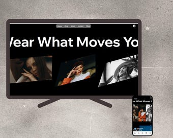 Modern Clothing Brand Website Template | Wix Studio Fashion Store with Shop, Blog & Contact Pages