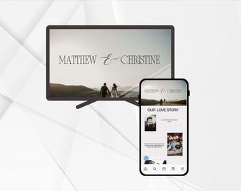 Elegant Wedding Website Template | Canva Editable Design for Couples, Planners & Coordinators
