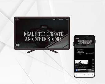 Elegant Website Template for Photographers & Event Creators