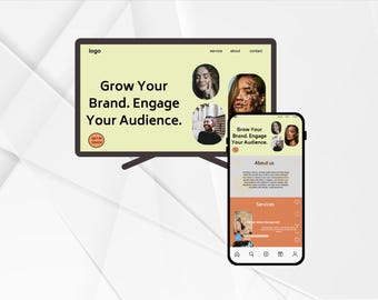 Social Media Manager Portfolio Website | Canva Landing Page Template for Agencies & Freelancers