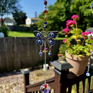 Butterfly Evil Eye Suncatcher