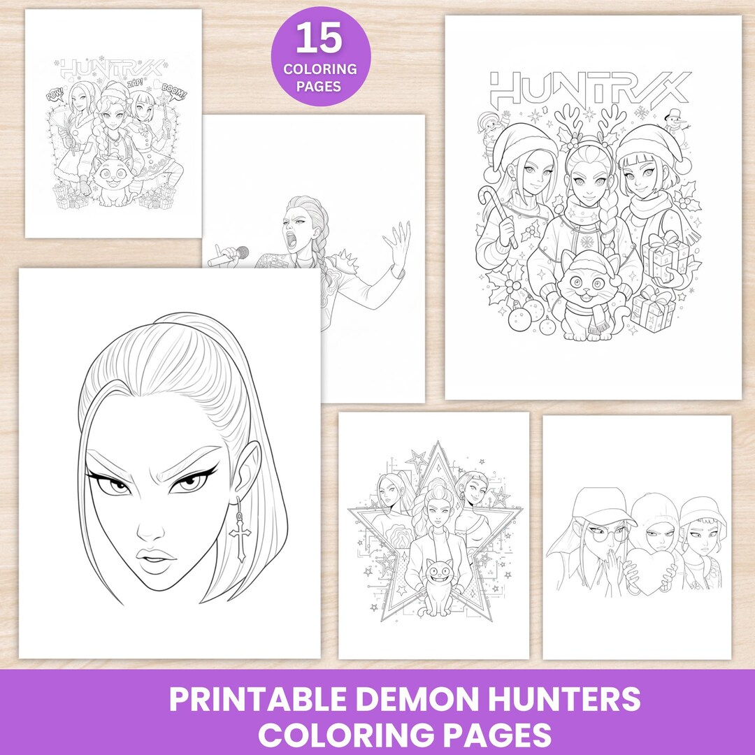 Coloring Pages For Rts Christmas Demon Hunters Coloring Pages, Christmas Coloring Book, Winter ...