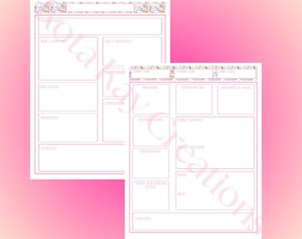 Nursing School Study Template Bundle: Pathophysiology & Pharmacology (Digital Download)