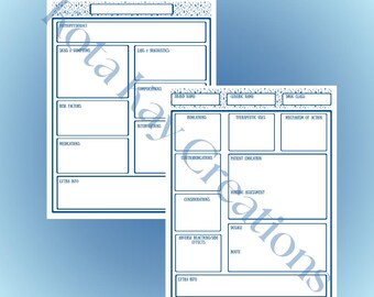 Nursing School Study Template Bundle: Pathophysiology & Pharmacology (Digital Download)