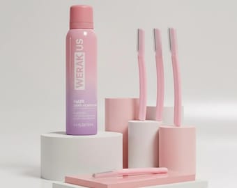 Dermaplaning Razor Kit: Peach Fuzz Remover with Hydrating Mist Facial Hair Identifier SpringGlowUpSale