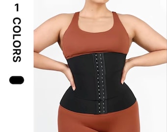 Latex Tummy Control Wrap: NeoSweat Abdominal Shaper for Women