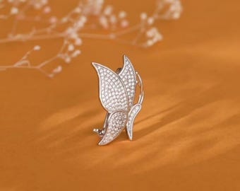 バタフライピンブローチ ヴィンテージ バタフライ スキャッター ピン ブローチ 3 点セット