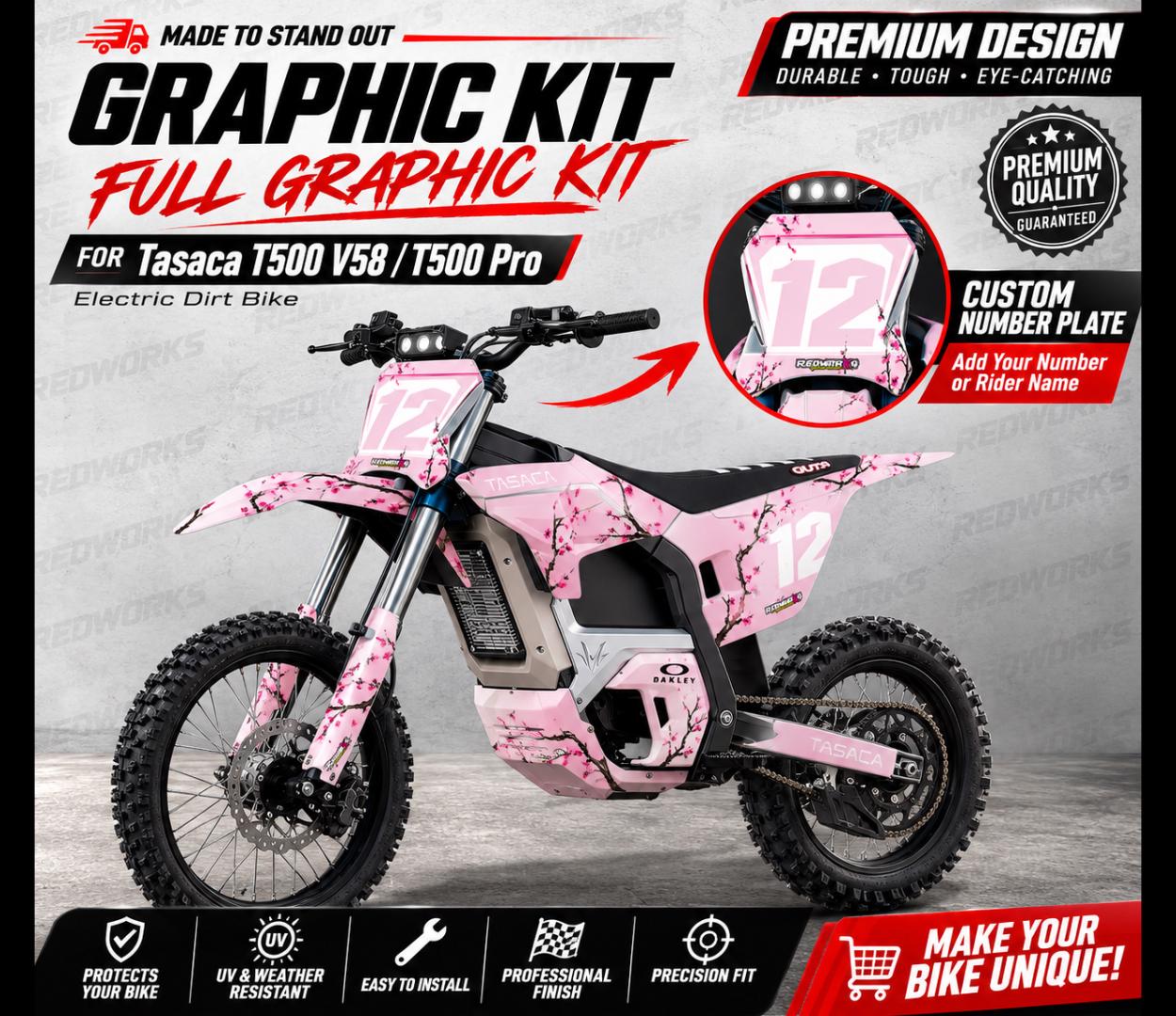 さくら　Custom model TA.effects Cherry Blossom Graphic Kit for Tasaca T500 V58/pro | Custom Name