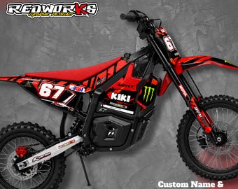 Yozma IN 10 Electric Dirt Bike Graphics Kit | Custom Name, Number Decals
