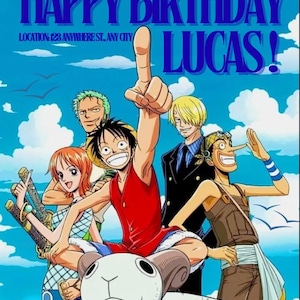 New One Piece invite template!