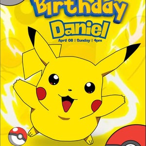 New Pikachu Invite template!