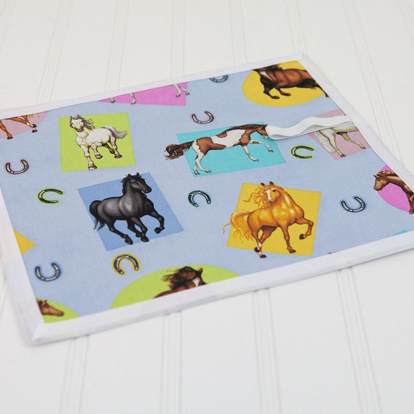 Pferd Chalkboard Mat wiederverwendbare Art Toy Girls Homeschool Mat Reisespielzeug Kunst schreiben