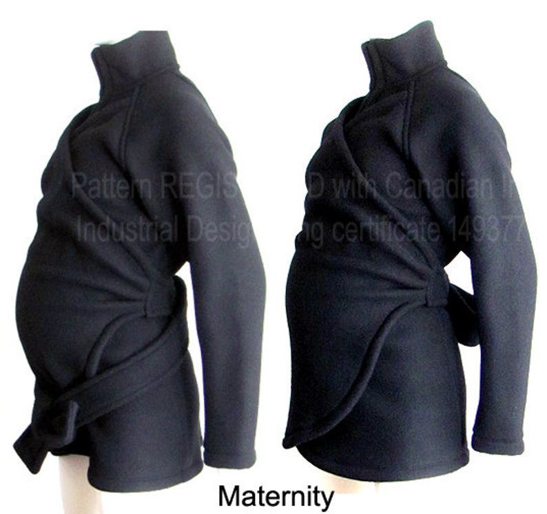 Baby Wearing Coat, No INSERT babywearing coat, Maternity, Maternity Jacket. Maternity Coat, Fleece, Babywearing Coat, Baby Wearing Jacket immagine 3