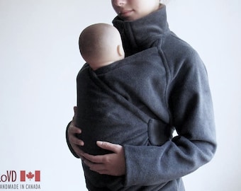 Maternity. Babywearing Jacket, Vegan Coat Jacket. Baby Wearing Baby Wearing Jacket, Baby Clothes. Sling Coat. Carry, Baby Carrier, Wrap Coat