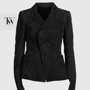 Leather & Suede Retro Dana Buchman Black Leather and Suede