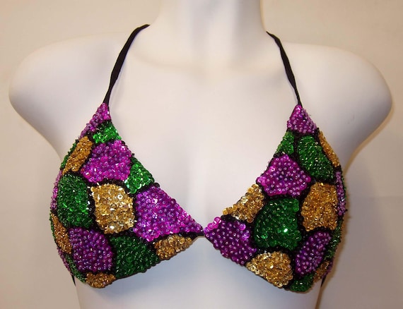 Sequin Bikini Set Mardigras Shell (2pc set) - image 1