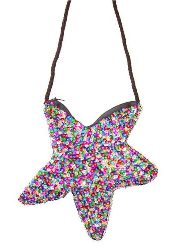 Sequin Purse Star Shape Lite Multi - image 1