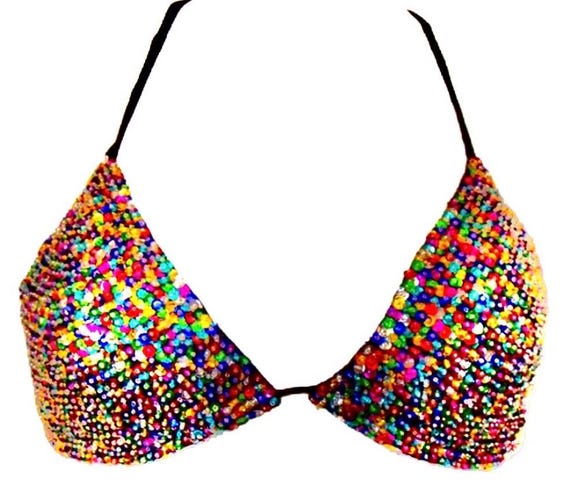 Sequin Bikini Set Lite Multi (2pc set) - image 1