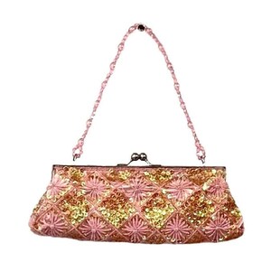 Paljettväska Liten Rosa, Glittrig Kuvertväska, Glittrig Aftonväska, Brudtärnepresent, Festaccessoar för Tonåringar, Pastellfärgad Modeväska