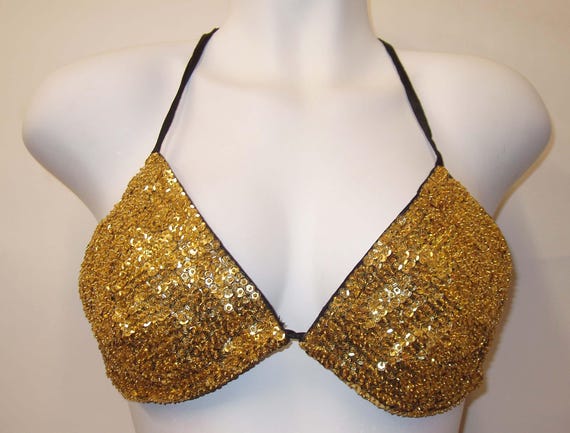 Sequin Bikini Set Gold (2pc set) - image 1