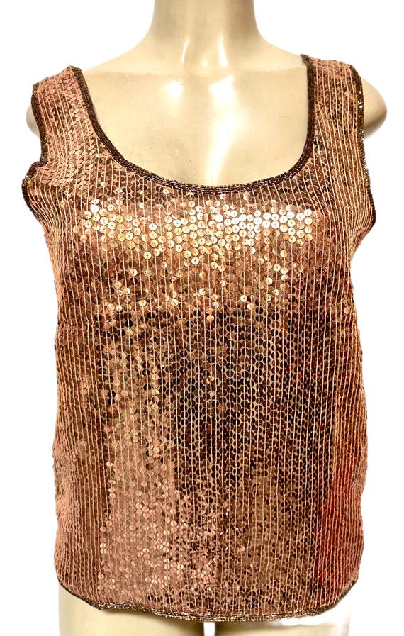 Sequin Top Copper - image 2