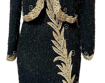 slim fit dress slacks Unique Gold Sequin Black Organza Trumpet Prom Dress main image 1