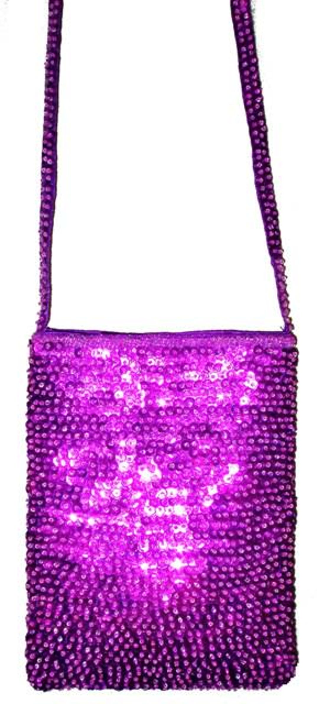 Purse Shape Rectangular Sequin Purse Rectangle Shape Long Strip Purple - Etsy