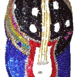 Pet met pailletten, rock-'n-rollstijl, unisex feestaccessoire voor volwassenen, sprankelende danskostuumhoofdtooi, luxe hoed met pailletten