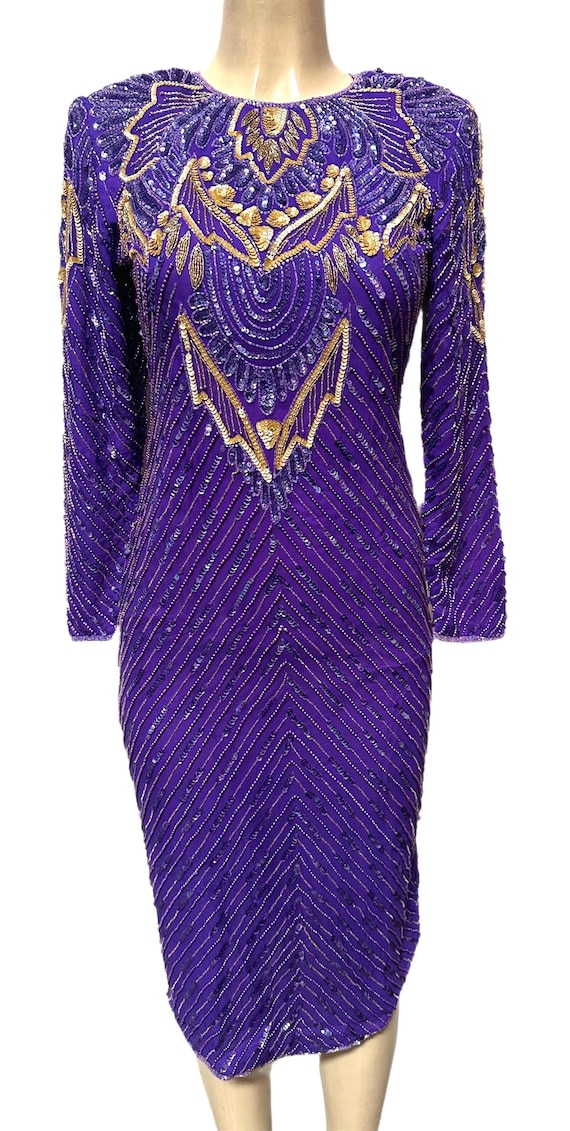 green emerald velvet dress Purple and Jade Chevron Short Dress – Saved by the Dress main image 1