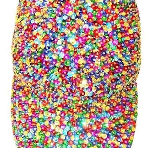 Modieuze, glinsterende pet met pailletten, donker meerkleurig, unisex feestmuts voor volwassenen, sprankelend kostuumaccessoire voor festivals en feesten.