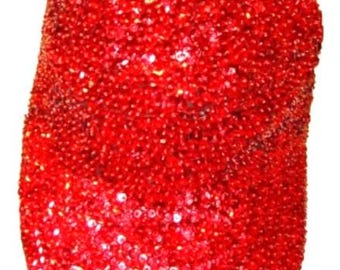 Gorra de béisbol con lentejuelas roja, unisex para niños.
