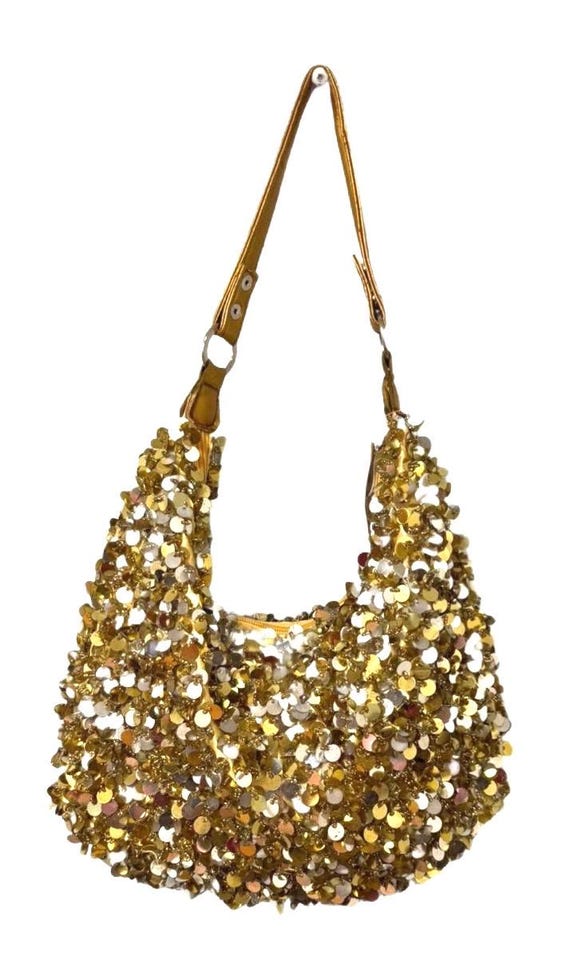 Sequin Handbag Gold/Silver - image 1