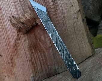 Hand Forged Kiridashi Knife | Japanese Marking Knife for Wood Carving, Leather Craft & Whittling