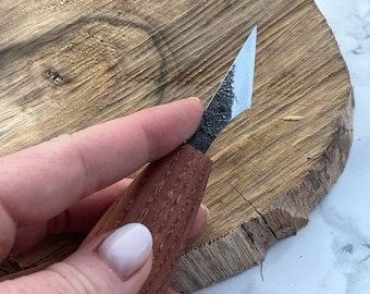 Hand Forged Wood Carving Knife: Precision Whittling Tool