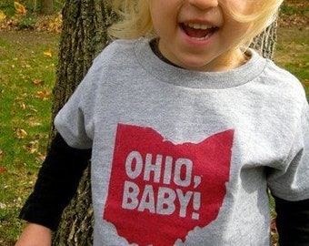 Gray OHIO, BABY Toddler Shirt/Baby Bodysuit