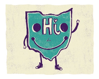 Lil' Ohio Art Print