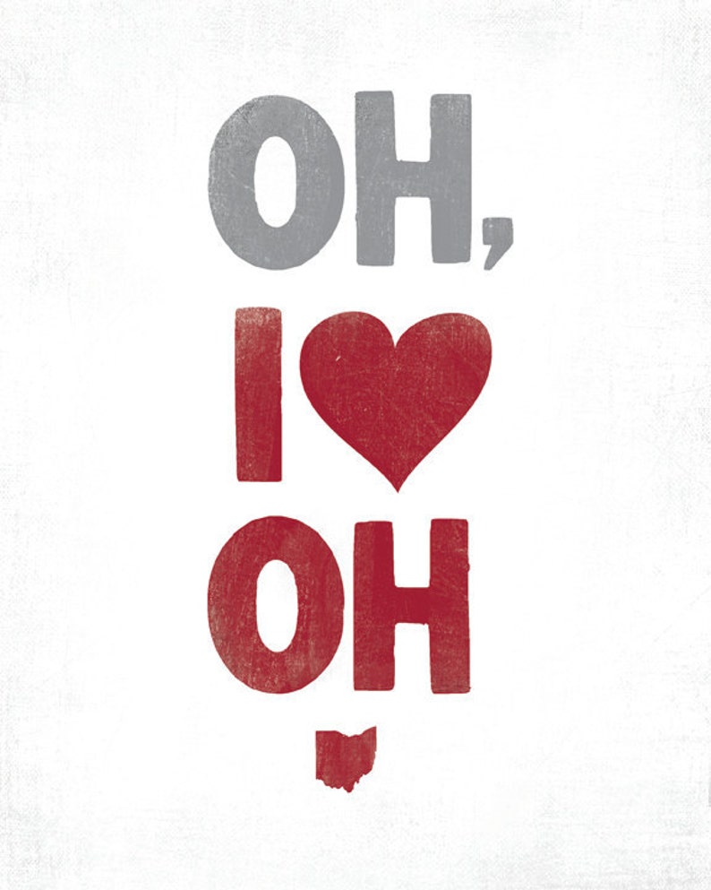 OH, I LOVE OH Art Print image 1